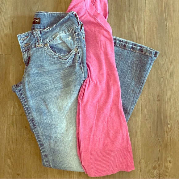 Grane Denim - LowRise Curvy Boot Cut Selma Jeans Sz 3 Blue Jeans